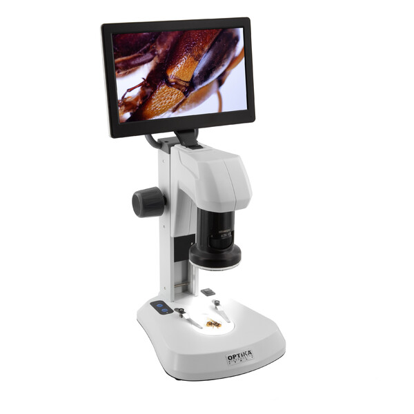 Optika , Microscope, SFX-85V, Digital Zoom, 9" monitor, 8x-54x, LED, reflected and transmitted light