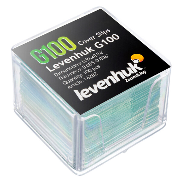 Levenhuk G100 cover glasses, 100 pieces