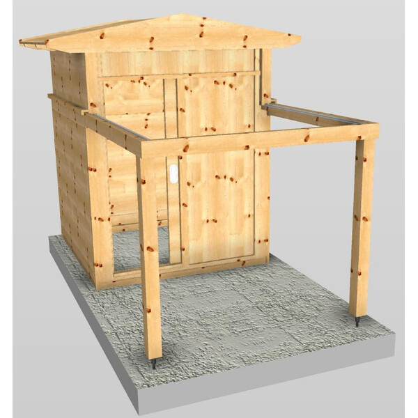 Dome Parts GreenLine MS-20 observatory with rolling roof
