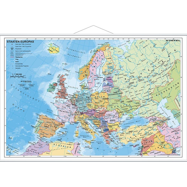Stiefel Continental map Europe politically