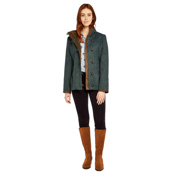 Dubarry of Ireland Bracken 89 Mist size 38 tweed jacket