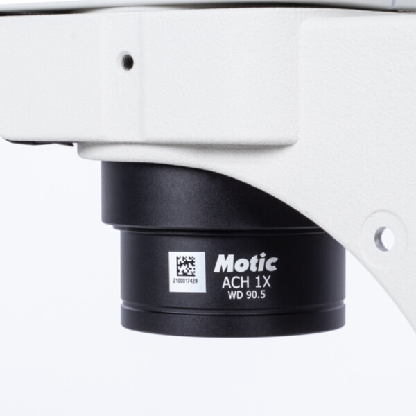 Motic SM7TR-P A1X stereo zoom microscope, trino, 8-56X, wd 90mm, 7:1