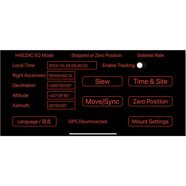iOptron Mount HAE29C-EC AZ/EQ dual SWG