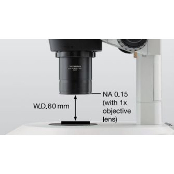 Evident Olympus Stereo zoom microscope SZX16, trino, 16.4:1, 7-115x, 60 mm, SZX2-ILLTQ LED