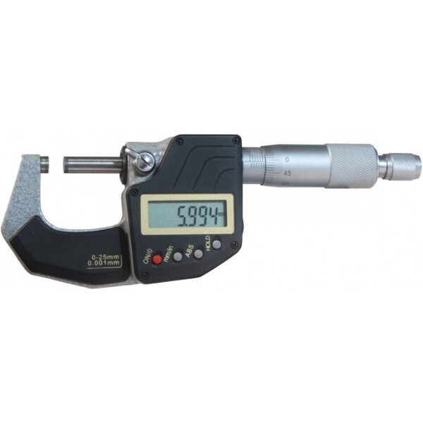 (SP) 25 mm digital micrometer with ratchet, 0.001 mm, DIN 863 – Metav IndustryLine