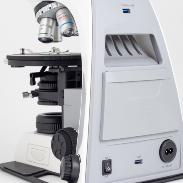 Motic Microscope Panthera TEC POL Epi, trino, infinity, plan, achro, 50x-400x, 10x/20mm, halogen/LED