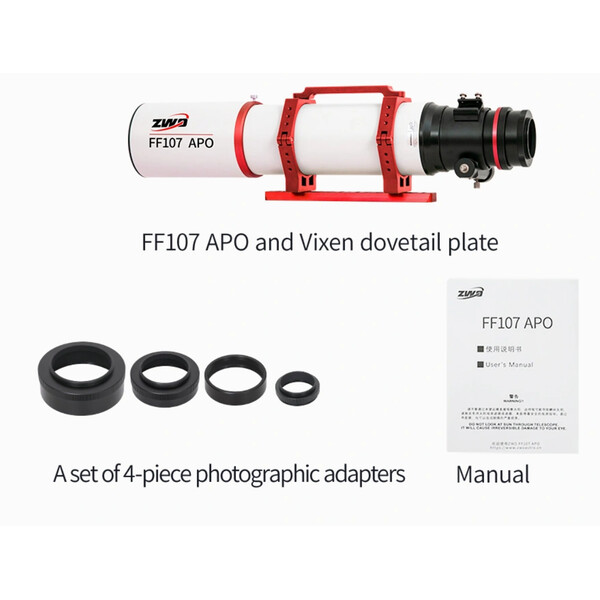 ZWO Apochromatic refractor AP 107/749 FF107