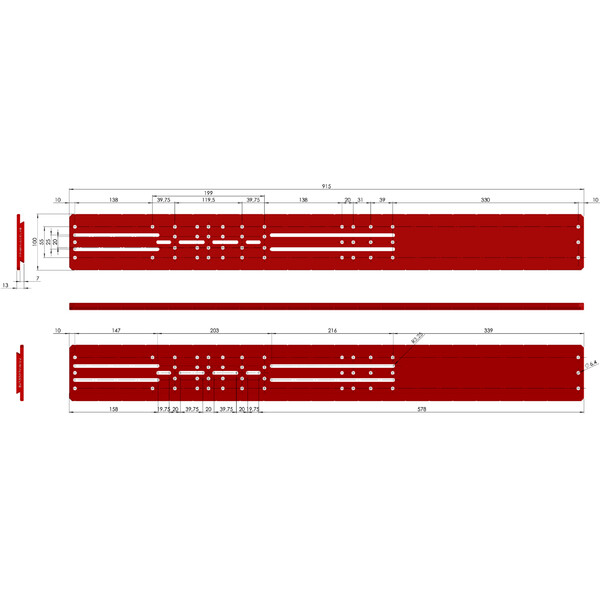 PrimaLuceLab PLUS Losmandy-style prism rail 915 mm