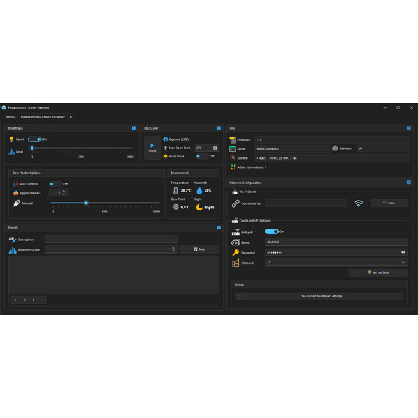 PegasusAstro flat field mask FlatMaster 120 Neo