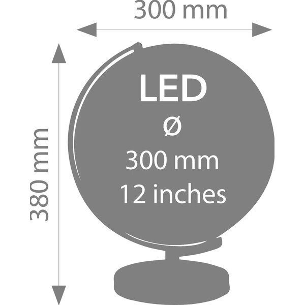 TROIKA Stellar Light Touch Globe 30 cm