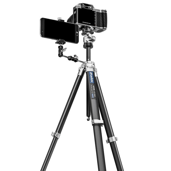Leofoto Carbon tripod AZ-204C+LH-25R Azure Half Silver