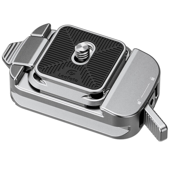 Leofoto Fast coupling QF-02+QP-38 silver