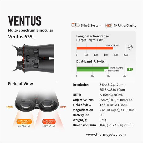 ThermTec Night vision device Ventus 635L