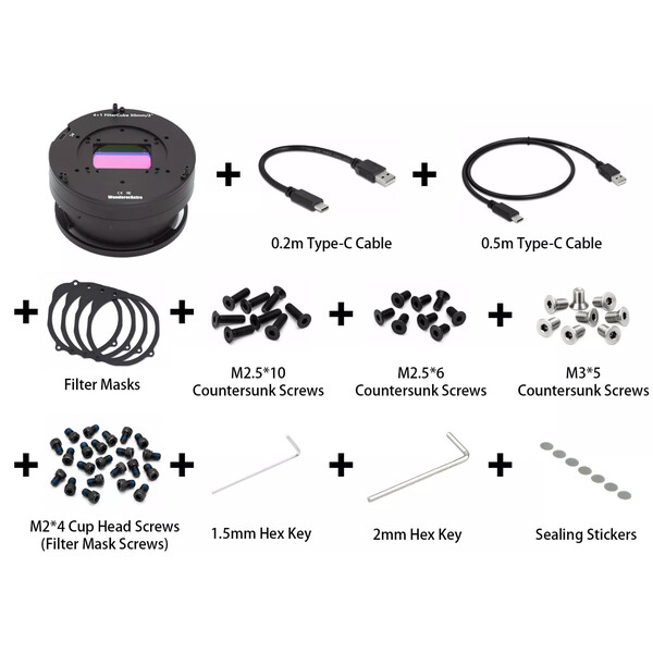 Wanderer Astro Cube filter wheel for Celestron RASA 1100 and 3600