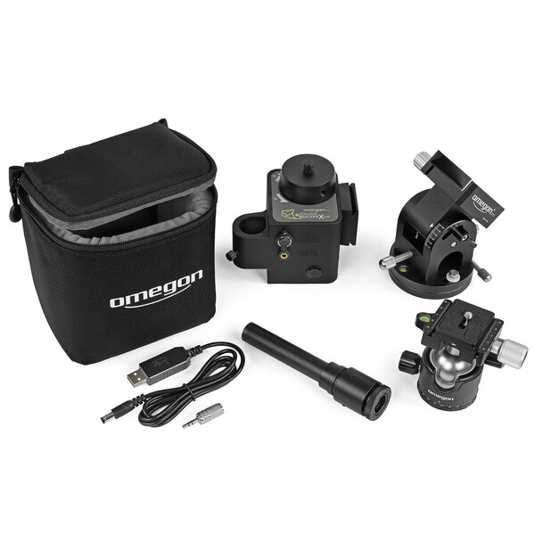 Omegon Mount Segugio Tracker Set with ballhead, deluxe polar wedge and pole finder