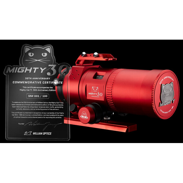 William Optics Apochromatic refractor AP 71/230 Mighty-Cat 71 WIFD 30th Anniversary Limited Edition
