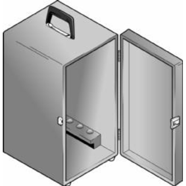 Euromex Lockable wood cabinet, X-row