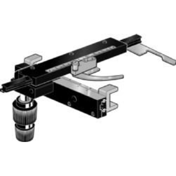 Euromex Attach-cash Kreuztisch running in ball bearings, coaxial one of buttons