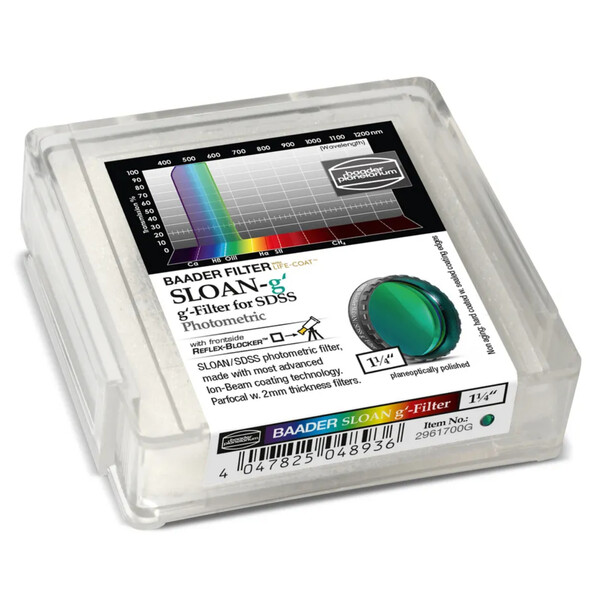 Baader Filters SLOAN/SDSS g' Photometric 1.25"