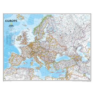 National Geographic Continental map Europe, political, laminated