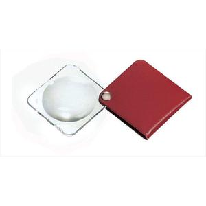 Eschenbach Magnifying glass Classic 50mm folding magnifier, carmine red