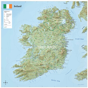GeoMetro Map Ireland (90 x 90 cm)