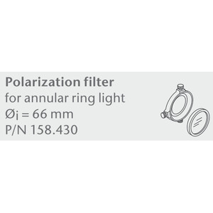 SCHOTT POl filter-set f. ring light stand.  Ø=66mm