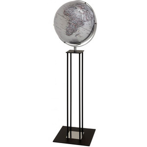 emform Floor globe Worldtrophy Silver 43cm