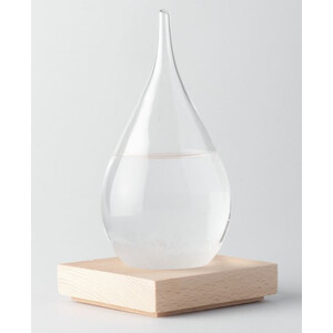 AstroMedia Weather station Fitzroy drop-shaped storm glass (big)