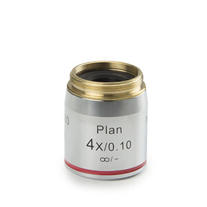 Euromex Objective DX.7204, 4x/0.10 Pli, plan, infinity, w.d. 30 mm (Delphi-X)