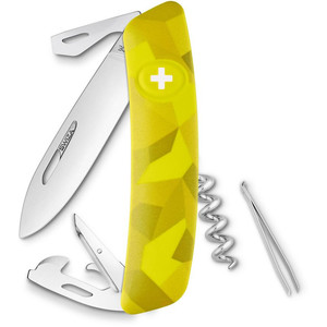 SWIZA Knives C03 Swiss Army Knife, VELOR Camo Urban Moss