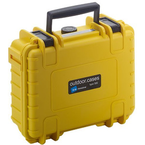 B+W Type 500 case, yellow/foam lined