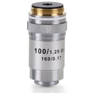 Euromex 100X/1.25 achro, DIN, sprung, oil-immersion, microscope objective, EC.7000 (EcoBlue)