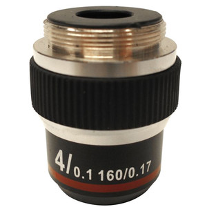 Optika 4X/0.10, high contrast microscope objective, M-137