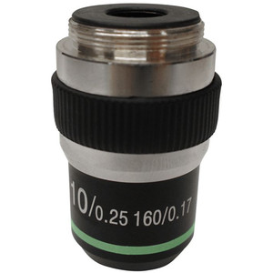 Optika 10X/0.25, high contrast microscope objective, M-138