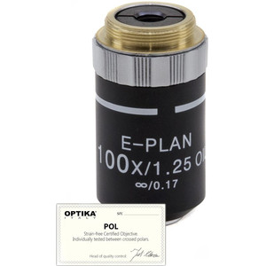 Optika Objective M-148P, 100x/1.25 (OIL/WATER), infinity, plan, POL, ( B-383POL)