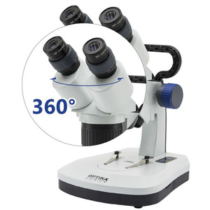 Optika Stereo microscope SFX-51, bino, 20x, 40x, stage fixed, head rotating