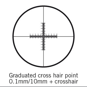 Motic Micrometer scale plate Double reticule microscope eyepiece, 100/10mm, crosshair, Ø25mm ( for SMZ-161)