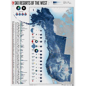 Marmota Maps Regional map Ski Resorts of the West