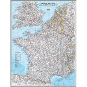 National Geographic Map France laminated