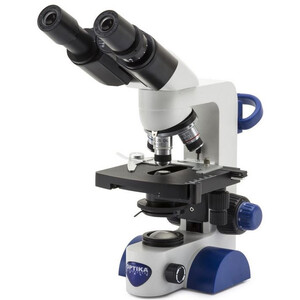 Optika Microscope B-69, bino, 40-1000x, LED, battery, cross table