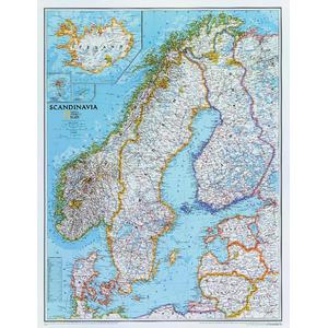 National Geographic Regional map Scandinavia