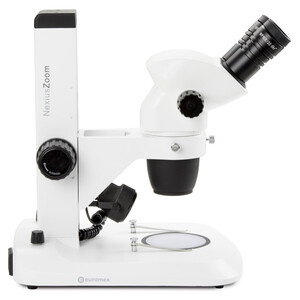 Euromex Stereo zoom microscope NZ.1902-S, 6.7-45x, Gear rack, Reflected and Transmitted light, bino