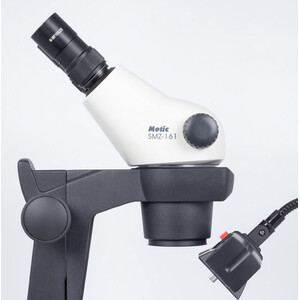 Motic Stereo zoom microscope GM-161, bino, fluo,  7.5-45x, wd 110mm