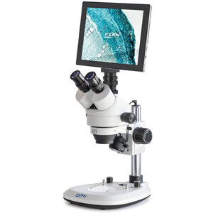 Kern Microscope OZL 464C241, Greenough, Säule, 7-45x, 10x/20, Auf-Durchlicht, 3W LED, Kamera 5MP, USB 2.0, HDMI, WiFi, Tablet