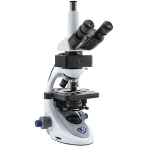 Optika Microscope B-293LD1, LED-FLUO, N-PLAN IOS, 1000x dry, blue filterset, trino