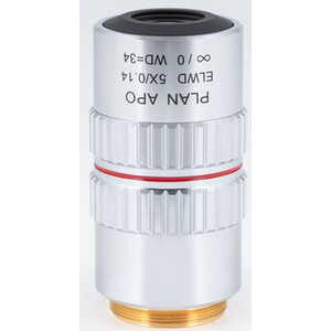 Motic Plan apochromat. objective ELWD 5X/0.140 (wd 34mm)