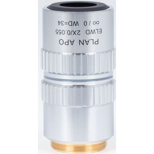 Motic Plan apochromatic objective ELWD 2X/0.055 (wd:34mm)