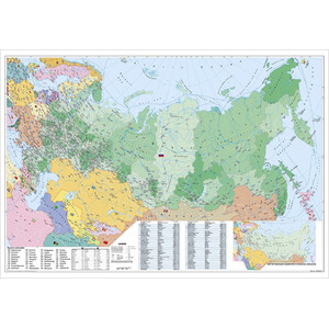 Stiefel Map Russland und Osteuropa politisch mit Postleitzahlen