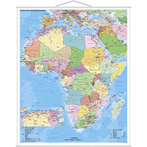 Stiefel Continental map Afrika politisch mit PLZ